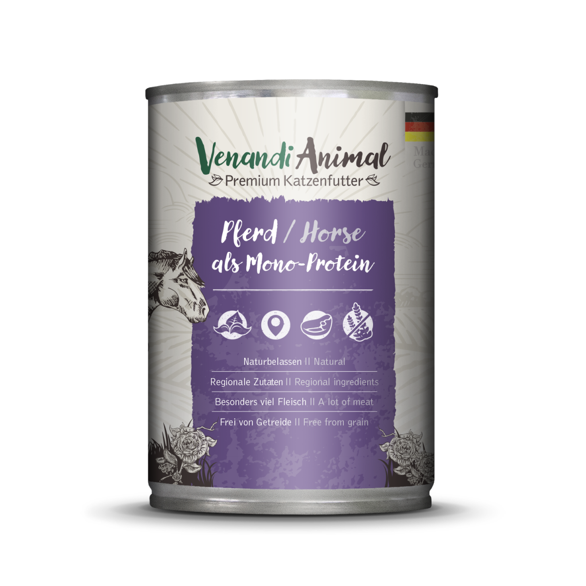 Venandi Animal Pferd als Monoprotein 400g.