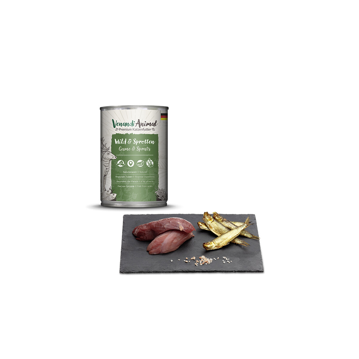 Venandi Animal Wild & Sprotten 400g.