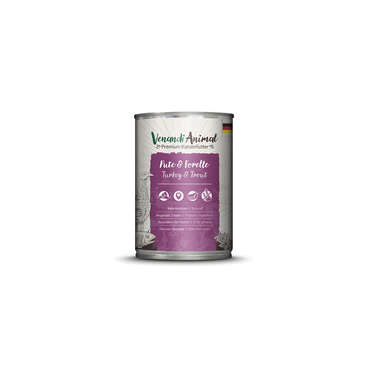 Venandi Animal Pute & Forelle 400g.