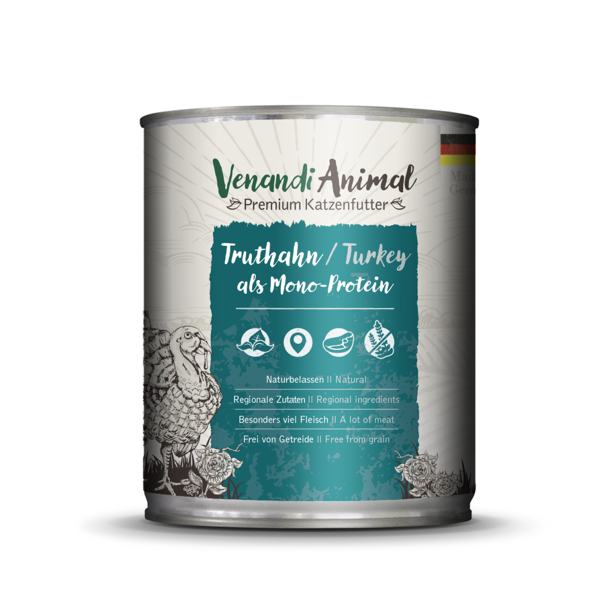 Venandi Animal Truthahn als Monoprotein 800g.