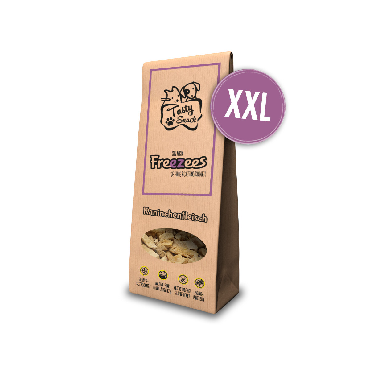 TastySnack Freezees Kaninchenfleisch XXL 100g