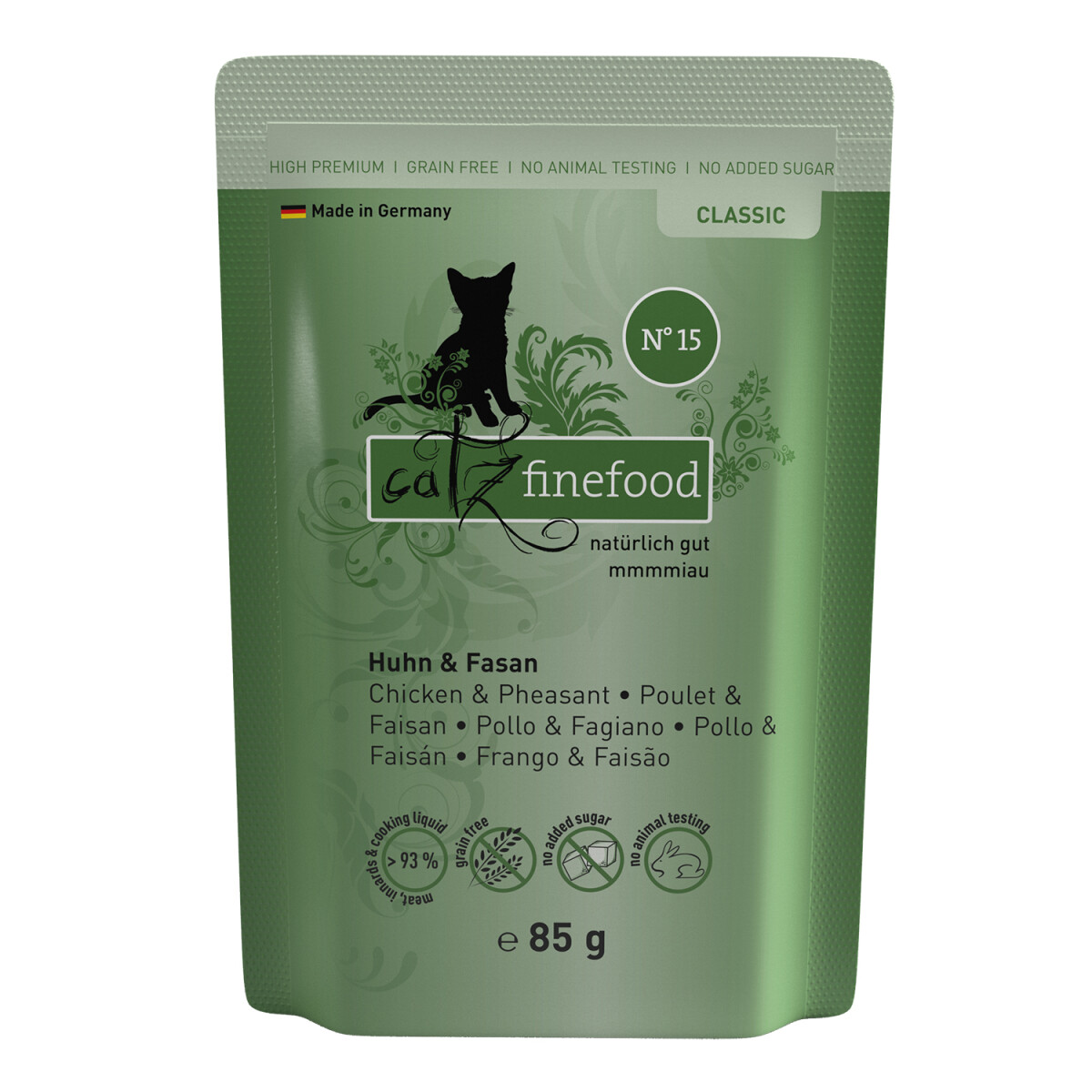 Catz Finefood No. 15 Huhn & Fasan 85g.-Beutel