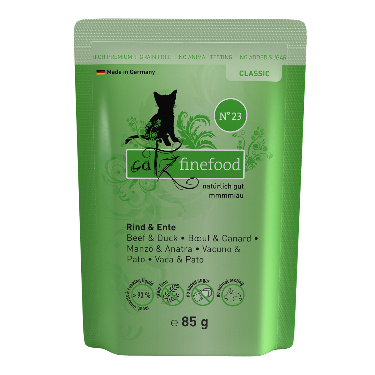 Catz Finefood No. 23 Rind & Ente 85g.-Beutel