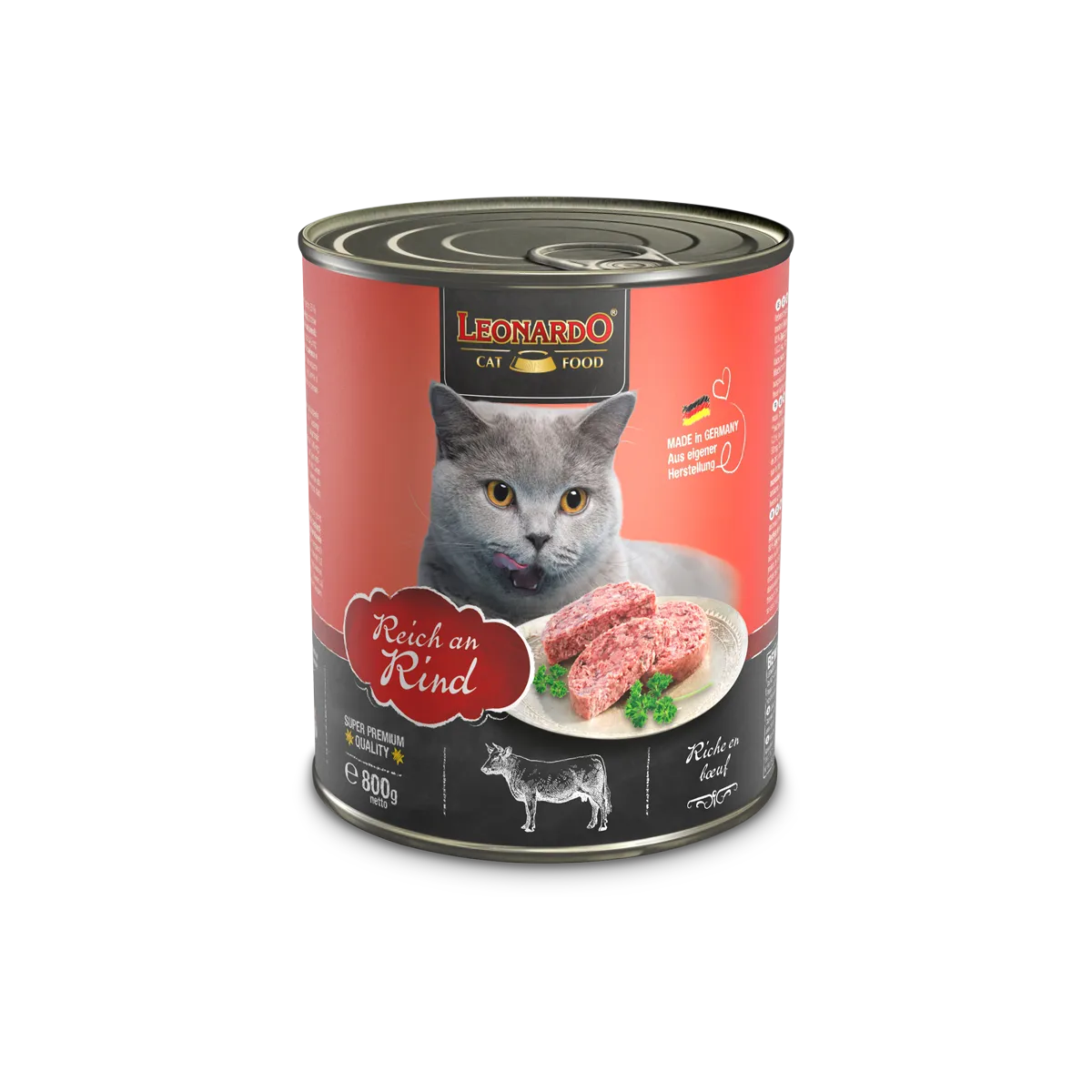 Leonardo Cat reich an Rind 800g.