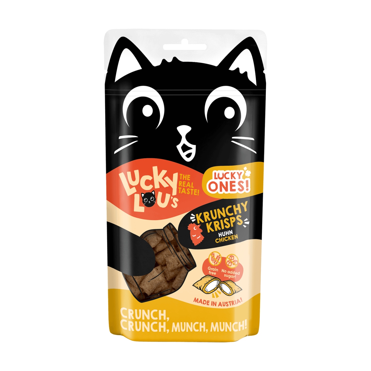 Lucky Lou Krunchy Krisps Huhn 60g.