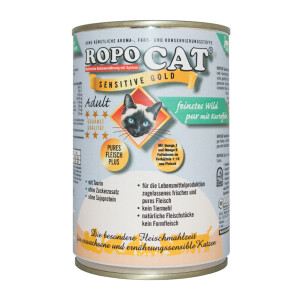 Ropocat Sensitive Gold Wild mit Kartoffeln 400g.  5 + 1...