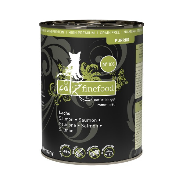 Catz Finefood Purrrr No. 105 Lachs 375g.  MHD: 11/2024