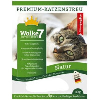 Katzenstreu Wolke 7 NATUR (Pflanzenfasern) - 8kg.