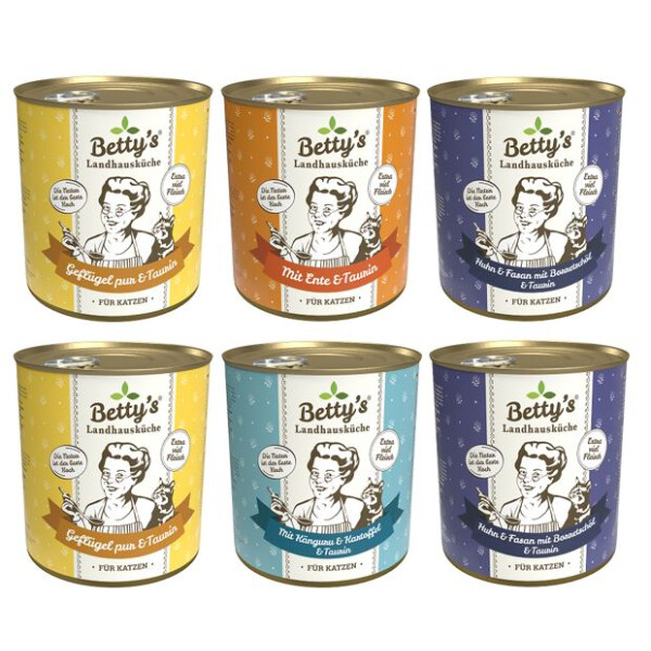 Betty´s Landhausküche Probierpaket 800g.  5 + 1 GRATIS