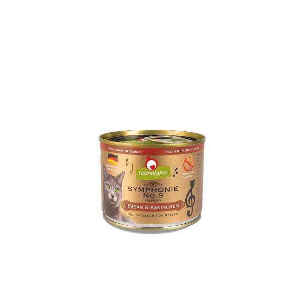 GranataPet Symphonie Nr. 9 Fasan & Kaninchen 200g.  5 + 1 GRATIS