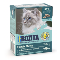 Bozita Häppchen in Gelee m. Schellfisch 370g.  5 + 1 GRATIS