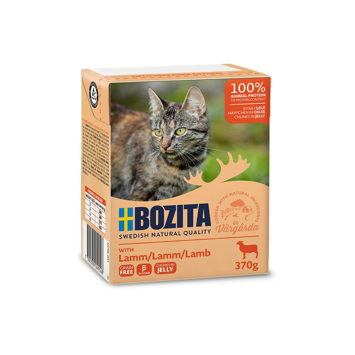 Bozita Häppchen in Gelee mit Lamm 370g.  5 + 1 GRATIS