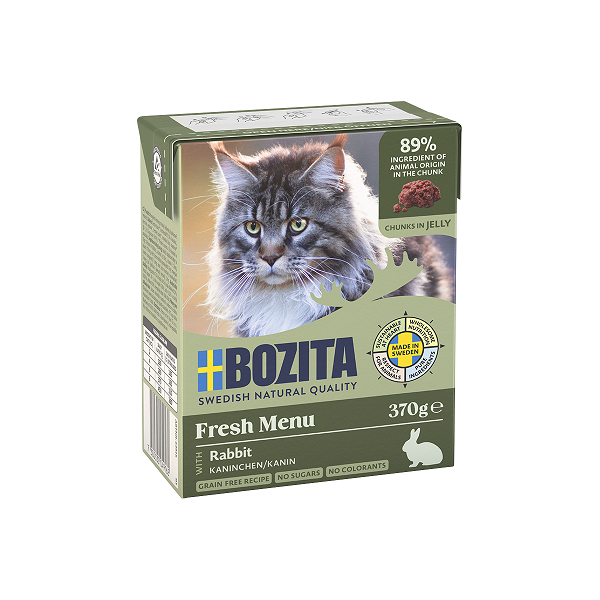 Bozita Häppchen in Gelee Kaninchen 370g.  5 + 1 GRATIS