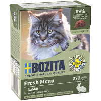 Bozita Häppchen in Gelee Kaninchen 370g.  5 + 1 GRATIS