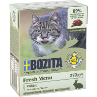 Bozita Häppchen in Soße mit Kaninchen 370g.  5 + 1 GRATIS