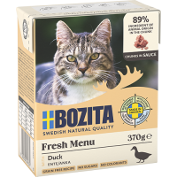 Bozita Häppchen in Sauce mit Ente 370g.