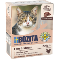 Bozita Häppchen in Sauce mit Hühnchenleber 6 x 370g