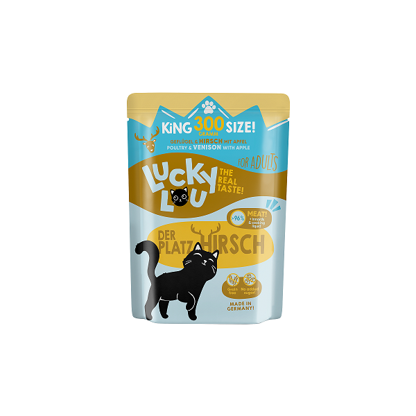 Lucky Lou Lifestage Adult Geflügel & Hirsch 300g.-Beutel