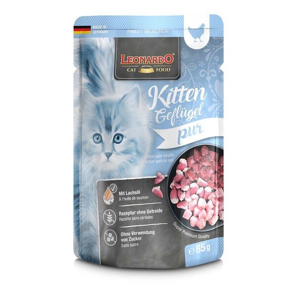 Leonardo Kitten Geflügel 85g.-Beutel