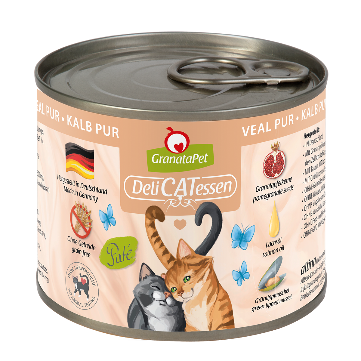 GranataPet Cat Kalb PUR 200g.