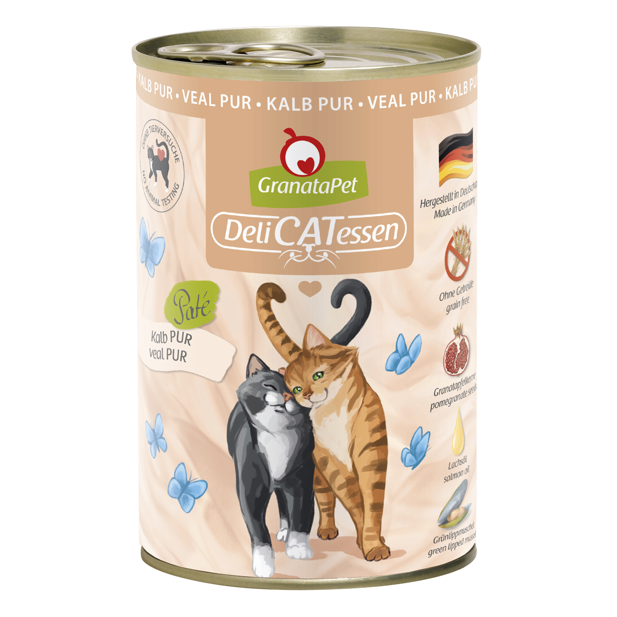 GranataPet Cat Kalb PUR 400g.  MHD: 03.03.2025