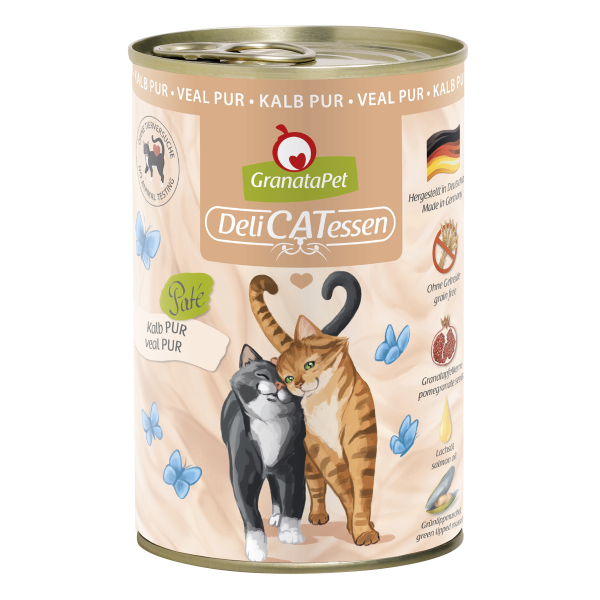 GranataPet Cat Kalb PUR 400g.   MHD: 03.03.2025