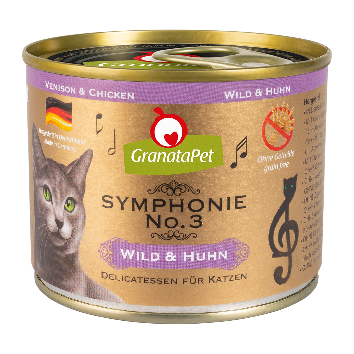 GranataPet Symphonie Nr. 3 Wild & Huhn 200g.